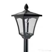 Outsunny Felinar LED Solar 160 cm – Design Negru pentru Gradina 