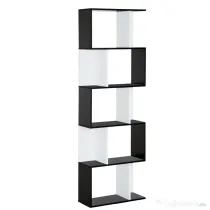 HOMCOM biblioteca de perete, 5 rafturi, 60x24x184.5cm