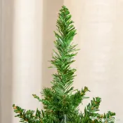 Mini Brad de Craciun Artificial 45cm, brad verde cu 50 Ramuri, baza din iuta, decoratiune de Craciun PVC HOMCOM | Aosom RO 