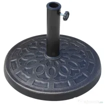 Outsunny Suport Umbrelă de Soare Rotund, Rășină Rezistentă, Bronz, Design Elegant, Φ44x33cm | Aosom Romania