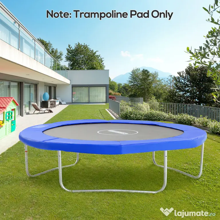 HOMCOM Bord de Protecție pentru Trambulină, Înveliș PVC Rezistent la Intemperii, Accesorii Siguranță Grădină | Aosom Romania