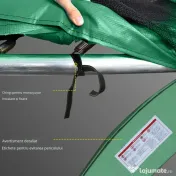 HOMCOM Bord de Protecție pentru Trambulină, Înveliș PVC Rezistent la Intemperii, Accesorii Siguranță Grădină | Aosom Romania
