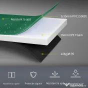 HOMCOM Bord de Protecție pentru Trambulină, Înveliș PVC Rezistent la Intemperii, Accesorii Siguranță Grădină | Aosom Romania