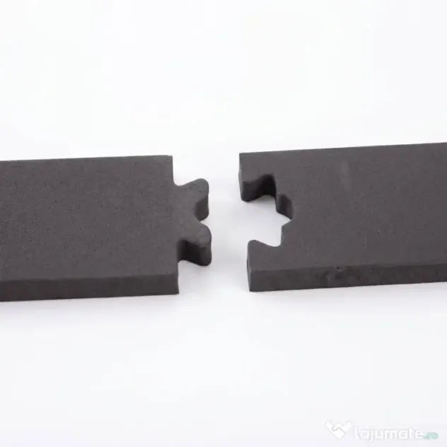HOMCOM Kit Usa Glisanta 100kg max din Otel Carbon, pentru Usi Glisante cu Sina, 2 Manere, 2 Opritoare Usa, 2 Opritoare Podea, 183x4x0.6 cm