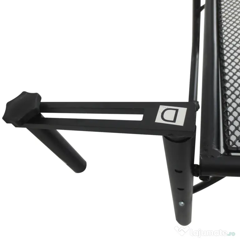 Outsunny Masă Suspendată pentru Balcon, Reglabilă în Înălțime, Design Spațiu-Eficient, Fier, Negru, 60x45x50 cm | Aosom Romania