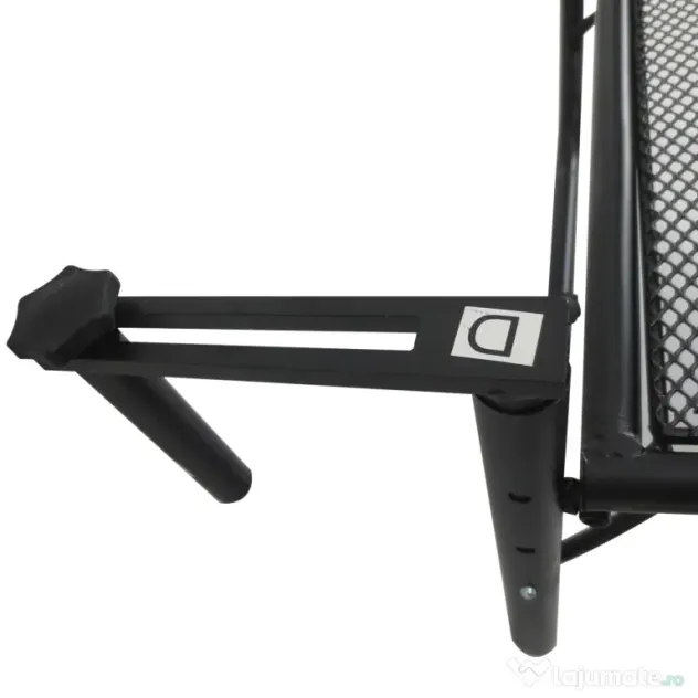 Outsunny Masă Suspendată pentru Balcon, Reglabilă în Înălțime, Design Spațiu-Eficient, Fier, Negru, 60x45x50 cm | Aosom Romania