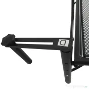 Outsunny Masuta Suspendata Balcon Reglabila in inaltime, Fier Negru, 60x45x50 cm