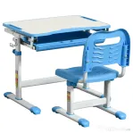 Set Birou scolar cu Scaun – inaltime Reglabila & Sertar