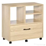 Vinsetto Mobilier Birou – Multifunctional din Lemn cu Suport Imprimanta