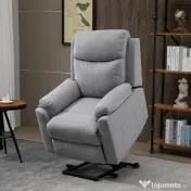 HOMCOM Fotoliu Electric, Reclinabil până la 160° cu Motor, Telecomandă și Suport pentru Picioare, 83x89x102 cm, Gri | Aosom Romania