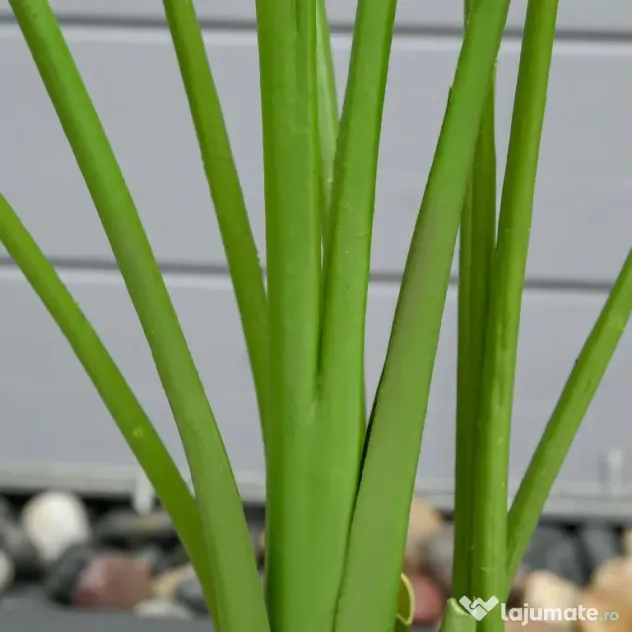 HOMCOM Bananier Artificial 160 cm cu Ghiveci și 10 Frunze Realiste, Plantă Artificială Tropicală pentru Decorațiuni Interioare și Exterioare, Verde