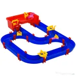 HOMCOM Playset pentru apa 53 Piese pentru Copii 3-6 Ani, din PP, 123x90x7cm, Albastru si Rosu