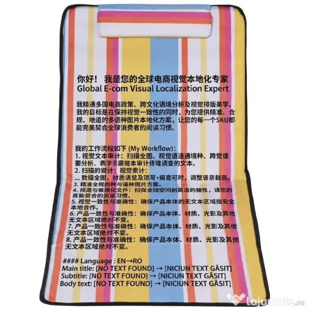 Outsunny Set 2 Șezlonguri de Plajă cu Spătar Reglabil pe 5 Niveluri, Tetieră și Geantă de Transport, 124x53x35-45 cm, Multicolor | Aosom Romania