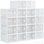 Homcom Dulap Pantofi Modular – 18 Cuburi cu Ventilatie