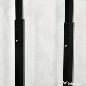 HOMCOM Valiză Profesională pentru Machiaj, Aluminiu și Oțel Armat, cu Încuietoare și Roti, Negru 36x23x58cm | Aosom Romania