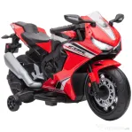 HOMCOM Motocicletă Electrică pentru Copii cu Licență HONDA, Baterie Reîncărcabilă 6V, Viteză 3km/h, Roșie