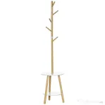 Homcom Cuier cu Masuta – MDF, Bambus & Aluminiu 171 cm