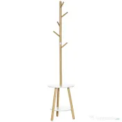 Homcom Cuier cu Masuta – MDF, Bambus & Aluminiu 171 cm 