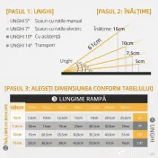 HOMCOM Rampă pentru Scaun cu Rotile Pliabilă din Aluminiu Texturat, Rampă Portabilă pentru Prag de 5 cm, 60x72x5 cm, Argintiu | Aosom Romania 