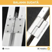 HOMCOM Rampă pentru Scaun cu Rotile Pliabilă din Aluminiu Texturat, Rampă Portabilă pentru Prag de 5 cm, 60x72x5 cm, Argintiu | Aosom Romania 