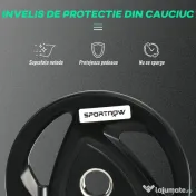 SportNow Set 2 Discuri 20kg – Otel Cauciucat, Cu Manere Ergonomice