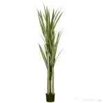 HOMCOM Yucca Artificială de 190 cm, Plantă Artificială cu 39 de Frunze pentru Decor Acasă, Birou, Grădină Ø17x190 cm Verde | Aosom Romania