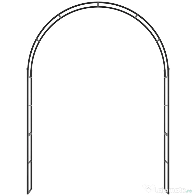 Outsunny Pergola de Gradina de 2.23 m, Bolta de Nunta pentru Ceremonie, Spalier Ideal pentru Cataratori si Decoratiuni