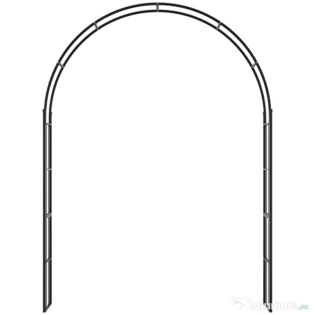 Outsunny Pergola de Gradina de 2.23 m, Bolta de Nunta pentru Ceremonie, Spalier Ideal pentru Cataratori si Decoratiuni