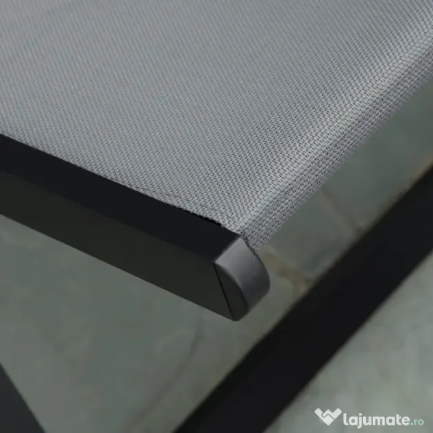 Outsunny Set 2 Scaune Fotoliu Sezlong pentru Exterior, Pliabile si Rabatabile, din Aluminiu, Gri, 96.5 x 58 x 91.5cm | Aosom Romania