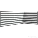 Outsunny Paravan de Plajă Pliabil din Poliester 540x150 cm Gri | Aosom Romania