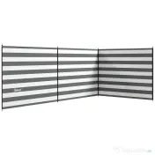 Outsunny Paravan de Plajă Pliabil din Poliester 540x150 cm Gri | Aosom Romania 