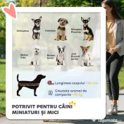 PawHut Cărucior Pliant pentru Câini Mici cu Mâner Rotativ, Roți cu Frâne și Coș de Depozitare, 76,5x52x95 cm, Maro | Aosom Romania