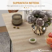 HOMCOM Masă Pliabilă Multifuncțională, Rafturi și Rotile, Bucătărie, Design Compact | Aosom Romania 