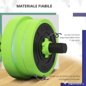 SPORTNOW Set Antrenament 4-in-1 Gantere Reglabile Suport Flotari Greutati Libere 40KG pentru Fitness | Aosom Romania 