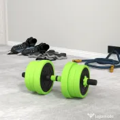 SPORTNOW Set Antrenament 4-in-1 Gantere Reglabile Suport Flotari Greutati Libere 40KG pentru Fitness | Aosom Romania 