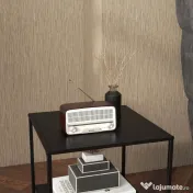 HOMCOM Masa Laterala, Masa de Capat Industriala cu Depozitare pe 2 Nivele, Masa de Efect Clasic cu Cadru din Otel, Negru