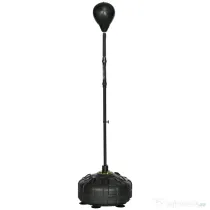 SPORTNOW Punching Ball de Podea cu Bază Reumplută și Ventuze, Înălțime Reglabilă 145-180 cm, Negru