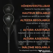 SPORTNOW Punching Ball de Podea cu Bază Reumplută și Ventuze, Înălțime Reglabilă 145-180 cm, Negru 