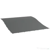 Outsunny Copertină de Rezervă pentru Pergolă cu 16 Orificii de Scurgere, Cârlige şi Inele, 297x 297 cm, Gri Închis | Aosom Romania 