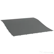 Outsunny Copertină de Rezervă pentru Pergolă cu 16 Orificii de Scurgere, Cârlige şi Inele, 297x 297 cm, Gri Închis | Aosom Romania