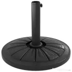 Outsunny Bază Rotundă pentru Umbrelă Ø43cm, 13kg din Ciment pentru Stâlpi de 38mm și 48mm, Negru