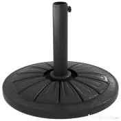 Outsunny Suport 13kg din Ciment pentru Umbrelă Soare, Bază Rotundă Rezistentă 48mm, Negru | Aosom Romania 