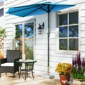 Outsunny Baza Umbrelă Gradină 25kg Granit Oțel Inoxidabil pentru Stâlpi Ø32-48mm | Aosom Romania