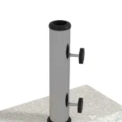 Outsunny Baza Umbrelă Gradină 25kg Granit Oțel Inoxidabil pentru Stâlpi Ø32-48mm | Aosom Romania