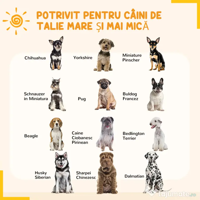 PawHut Tarc de joaca rezistent pentru caini, din 6 panouri | Aosom Romania