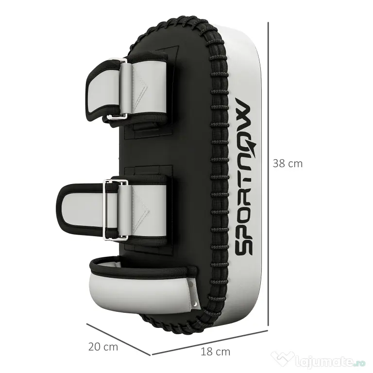 SPORTNOW Scut de box și muay thai pentru braț, din PU și EPE, 38x20x18 cm, negru