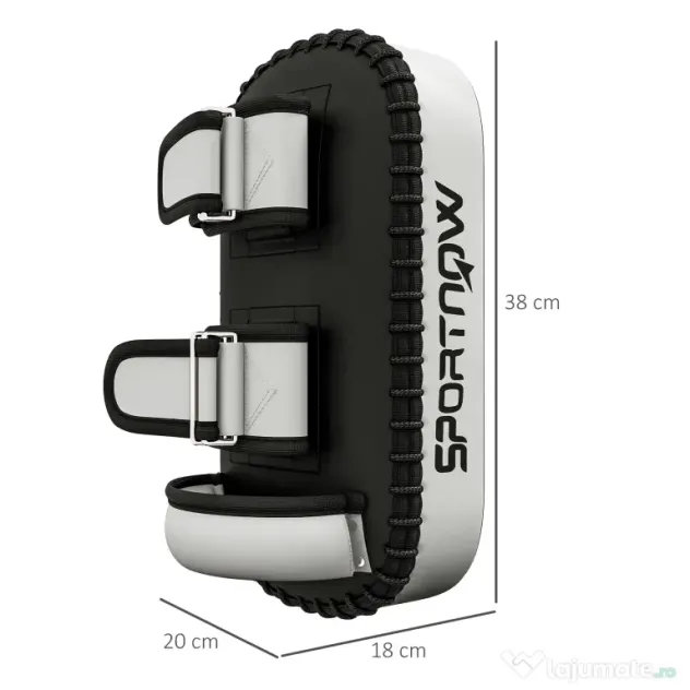SPORTNOW Scut de box și muay thai pentru braț, din PU și EPE, 38x20x18 cm, negru