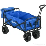 Outsunny Carucior pliabil pentru exterior cu geanta frigorifica d