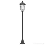 Outsunny Lampă de Grădină cu Autonomie de 6 ore și Sistem de Fixare la Sol, din ABS și Policarbonat, 15x15x127 cm, Negru