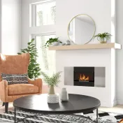 HOMCOM Șemineu pe Bioetanol de 0,9L pentru Durată de 3,3 ore, Bioșemineu Încastrabil din Oțel și Sticlă, 100x15x54 cm, Negru | Aosom Romania